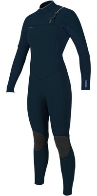 2024 O'Neill Womens Hyperfreak 3/2mm Chest Zip Full Wetsuit 5348 - Shade / Navy